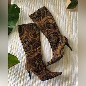 VTG Micheal Bianca Fabric Boots